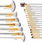Makeup Premium Cosmetic Brush Set 24 pcs Travel Makeup bag Included Champagne