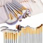 Makeup Premium Cosmetic Brush Set 24 pcs Travel Makeup bag Included Champagne