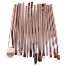 15Pcs Cosmetic Makeup Brush Foundation Eyeshadow Eyebrow Lip Make Up Tool Set