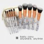 Marble Cosmetic Bag Makeup Brush Powder Makeup Tool Storage Pouch (Bag)