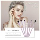 6pcs/Set Pro Crystal Makeup Brush Eyebrow Shadow Powder Face Cosmetic Pens  S1