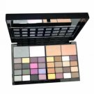 74 Colors Makeup-powder Disc Highlighter Blusher Eye Shadow Palette w/Brush B9L0