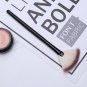 Fan Shape Face Makeup Brush Foundation Base Cheek Blush Powder Pen (Brown) S1