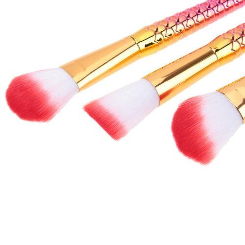 10pcs/set Makeup Brush Fish Tail Powder Contour Foundation Makeup Brushes