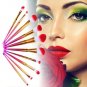 10pcs/set Makeup Brush Fish Tail Powder Contour Foundation Makeup Brushes