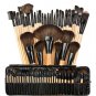 32pcs Nylon Wool Makeup Kit Bristle Wooden Handle Professional Cosmetic Brush