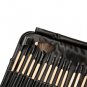 32pcs Nylon Wool Makeup Kit Bristle Wooden Handle Professional Cosmetic Brush