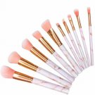 Marbling KabUSi Make up Brush Set Brushes Blusher Face Powder Pink 10PCS SU