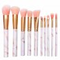 Marbling KabUSi Make up Brush Set Brushes Blusher Face Powder Pink 10PCS SU