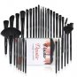 32Pcs Makeup Brushes For Liquid Cream Powder Eyebrow Concealer Face Lip Brushes