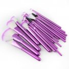 22Pcs Pro Makeup Brushes Tool Eyebrows Shadows Eyeliners Face Lip Brush & Bag US