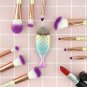 11Pcs Cosmetic Makeup Brush Set Eyebrow Shadow Face Kabuki Brush Mermaid Brush