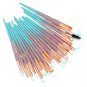 20pcs Diamond Transparent Makeup Brushes Set Eyeshadow Foundation Lip Brush S1