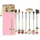 8pcs Sailor Moon Makeup Brush Set With Pouch