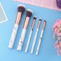 5pcs Marble Texture Eye Shadow Blush Powder Foundation Makeup Brushes Set S1
