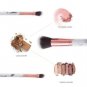 5pcs Marble Texture Eye Shadow Blush Powder Foundation Makeup Brushes Set S1