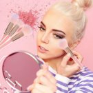 4pcs Professional Crystal Powder Foundation Blush Makeup Cosmetic Brushes S1