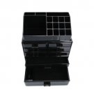Cosmetics Storage Rack Acrylic Makeup Organizer Drawers Jewelry Case Box Black