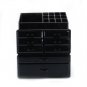 Cosmetics Storage Rack Acrylic Makeup Organizer Drawers Jewelry Case Box Black