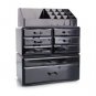 Cosmetics Storage Rack Acrylic Makeup Organizer Drawers Jewelry Case Box Black