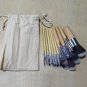 Pro 11Pcs Bamboo Handle Makeup Cosmetics Brush Kit Powder Cosmetic Tool Brushes