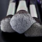 10Pcs Make Up Brushes Handle Blush Lip Powder Foundation Purple Tool Fashion Use