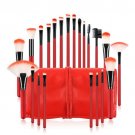 22Pcs Makeup Brushes Kits Cosmetic Eyebrows Face Lip Pencil Blending Brush & Bag