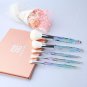 Jessup Makeup Brush Set Travel Set 5PC Face Powder Blush Foundation Cosmetic Kit