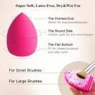 Makeup Brushes 17Pcs Bamboo Handle Set 1 Pcs Silicone Face Mask Brush & Makeup