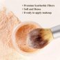 Makeup Brushes 17Pcs Bamboo Handle Set 1 Pcs Silicone Face Mask Brush & Makeup