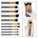 10Pcs Makeup Brushes Set Face Powder Contour Brushes Black Pink White Gold Hot