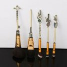 Professional Attack on Titan Makeup Brushes- 5pcs Cosmetic Anime antique gold