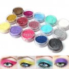 15 Colors Shimmer Pearl Loose Eyeshadow Powder Face Cosmetic Makeup Beauty tools