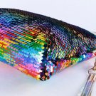 Sequins Fish Scale Cosmetic Bag Zipper Travel Makeup Storage Tool Organizer Case