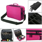 Two way Using Cosmetic Makeup Brush Pouch Storage Case Organizer Travel Bag Pink