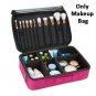 Two way Using Cosmetic Makeup Brush Pouch Storage Case Organizer Travel Bag Pink