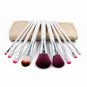 Makeup Brushes Sets Cosmetic Eyeshadow Face Lip Foundation Brush +Bag purple