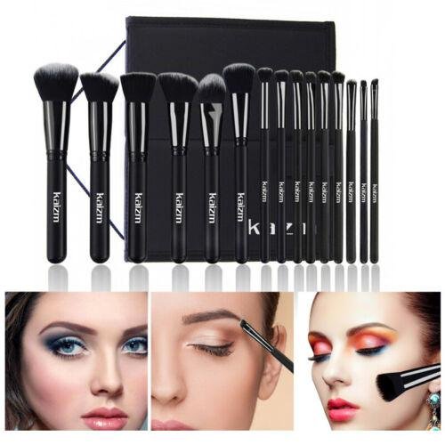 15pc Makeup Brushes Set Powder Foundation Blush Lip Blending Concealer Brushes