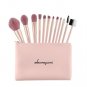 Makeup Brushes Sets Cosmetic Face Eyebrows Powder Foundation Woman Pink HI