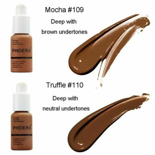 Phoera Foundation Makeup Liquid Base Brighten Long Lasting Shade Full Coverage ?