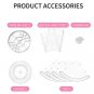 360 Degree Rotating Acrylic Makeup Holder Cosmetics Storage Jewelry Stand Rack