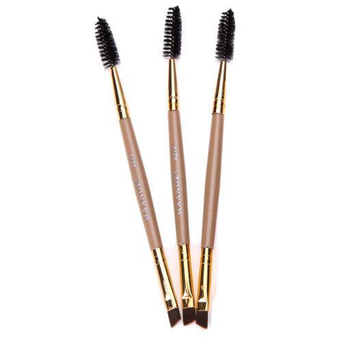 3pcs Double Head Eyebrow Brush Comb Eyeshadow Powder Eyeliner Makeup Brush BEST