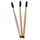 3pcs Double Head Eyebrow Brush Comb Eyeshadow Powder Eyeliner Makeup Brush BEST
