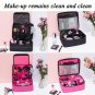 Portable Makeup Bag Storage Box Cosmetics Brushes Make-Up Tool Case Toiletry Box