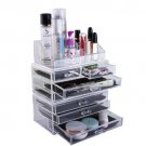 Cosmetics Storage Rack With 2 Small & 5 Large Drawers Transparent Make Up SK