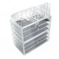 Cosmetics Storage Rack With 2 Small & 5 Large Drawers Transparent Make Up SK