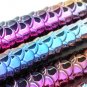 10pcs Fish Tail Foundation Powder Eyeshadow Eyeliner Makeup Brush(Colorful