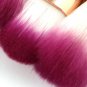 10pcs Fish Tail Foundation Powder Eyeshadow Eyeliner Makeup Brush(Colorful