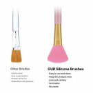 4pcs Face Mask Silicone Facial Hairless Brush Soft Face And Mask Mud Applicator
