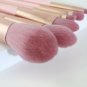 12Pcs Makeup Brushes Set Eyebrows Face Lip Cosmetic Makeup Brush Pink Lady Gift